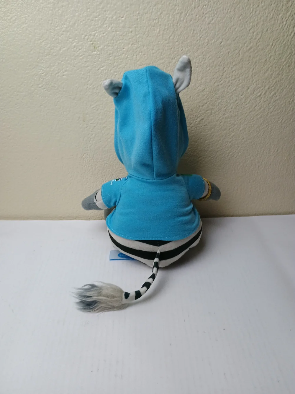 Blue Zig The Zebra Plush Hoodie Stuffed Animal - Kids Toy